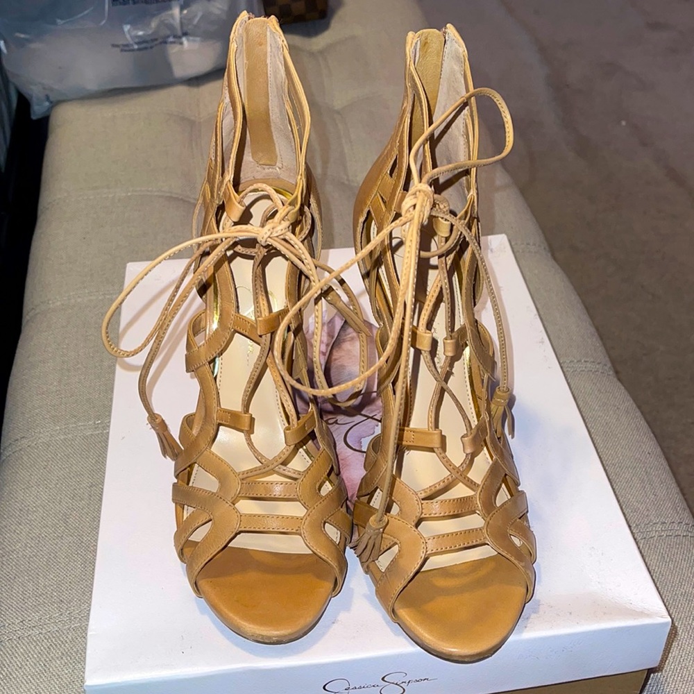 Jessica Simpson Strappy Nude Sandal